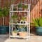 Glitzhome® Rectangular 3-Tiered Metal Shelf Planter Stand